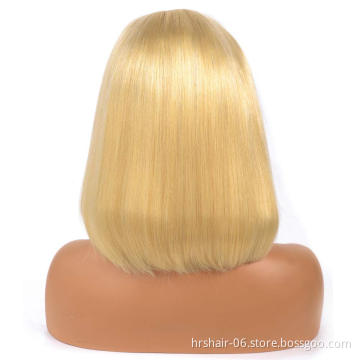 180% 13*4*4 lace frontal 613 wig Wholesale price 100% virgin human hair Cuticle Aligned Brazilian hair wholesale price bob wig